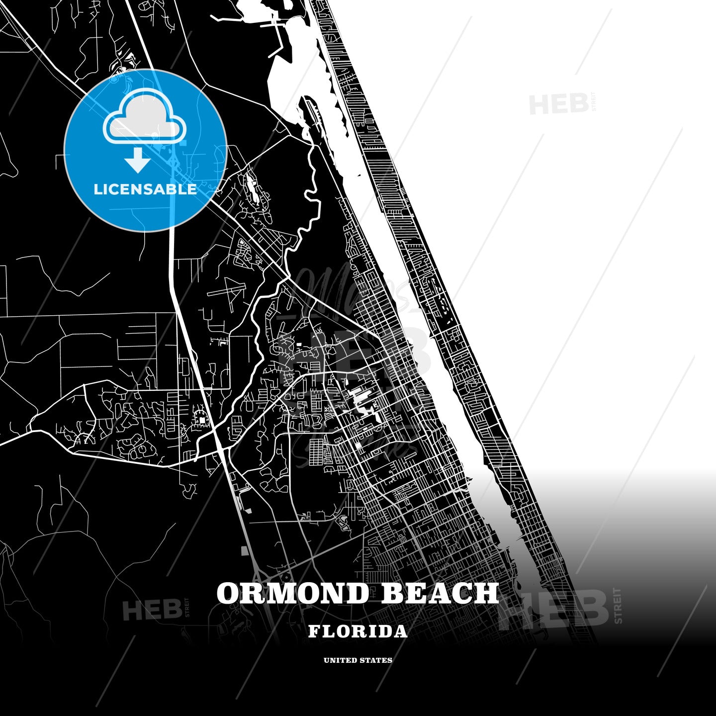 Ormond Beach, Florida, USA map