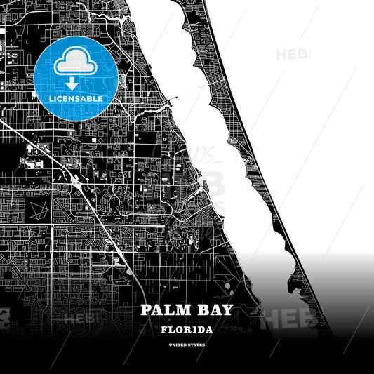 Palm Bay, Florida, USA map