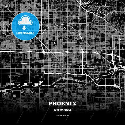 Phoenix, Arizona, USA map