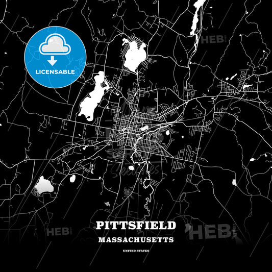 Pittsfield, Massachusetts, USA map