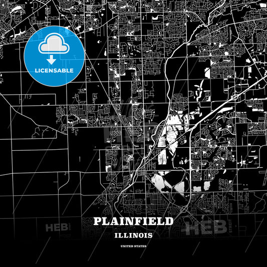 Plainfield, Illinois, USA map
