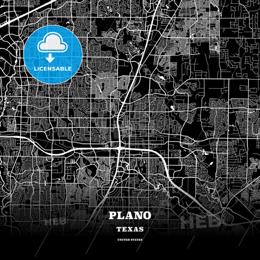 Plano, Texas, USA map