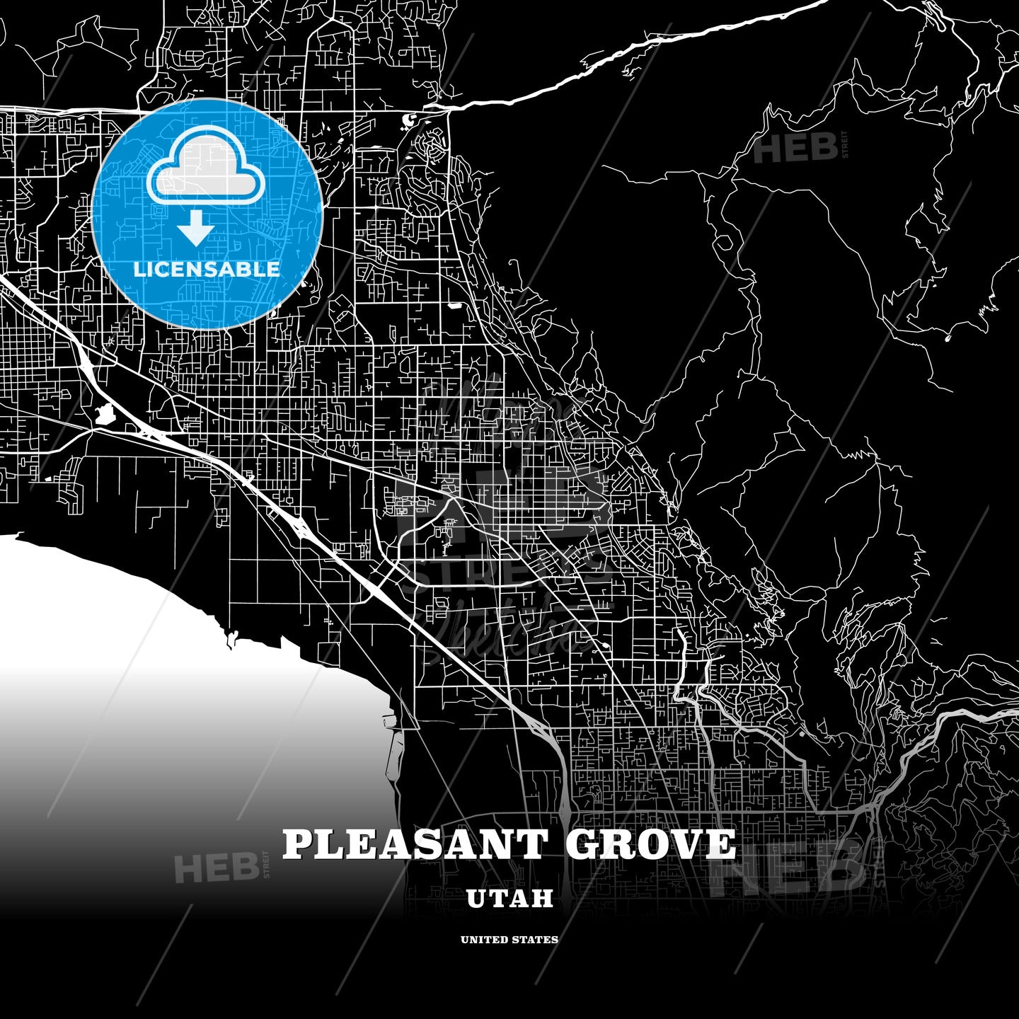 Pleasant Grove, Utah, USA map