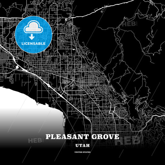 Pleasant Grove, Utah, USA map