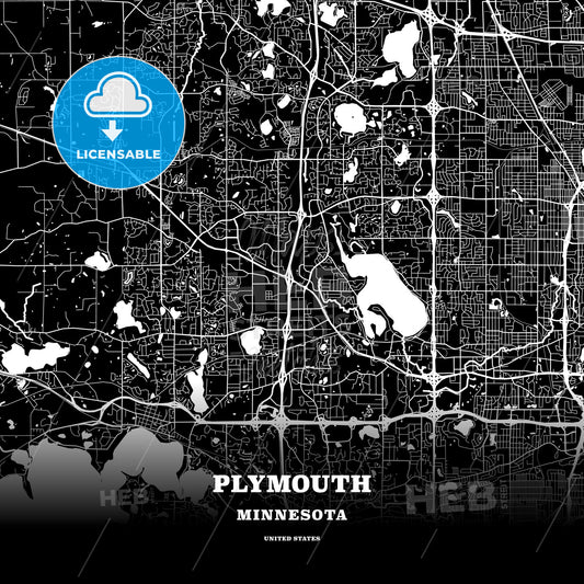 Plymouth, Minnesota, USA map