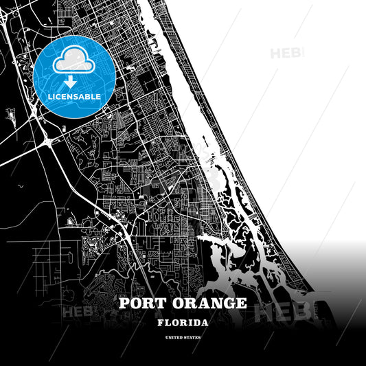 Port Orange, Florida, USA map