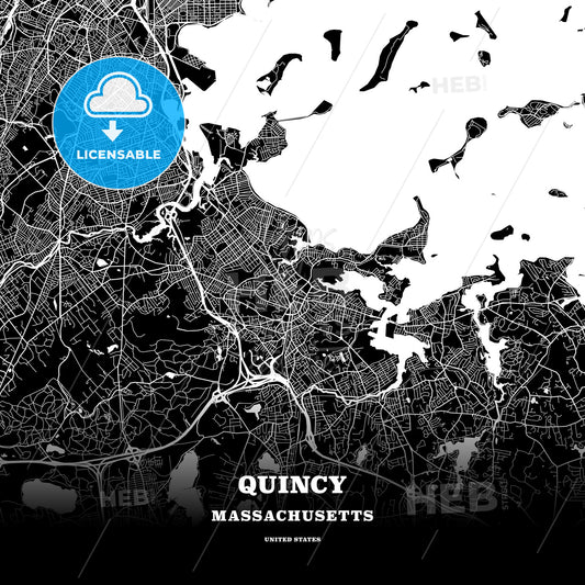 Quincy, Massachusetts, USA map