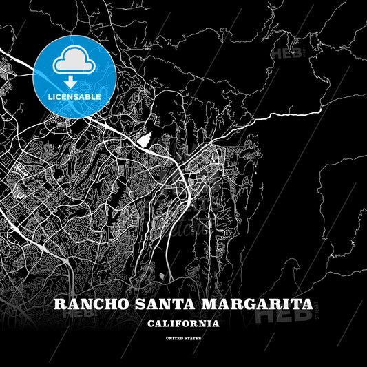Rancho Santa Margarita, California, USA map