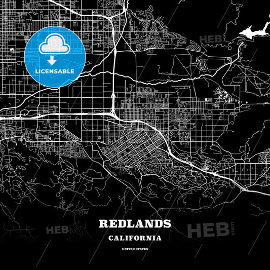 Redlands, California, USA map