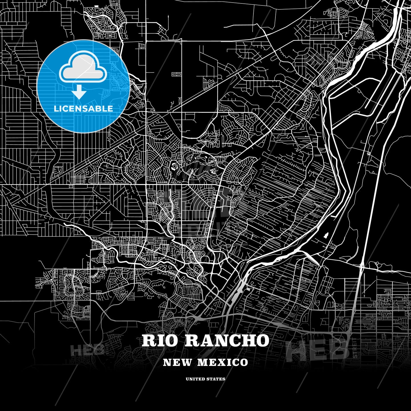 Rio Rancho, New Mexico, USA map