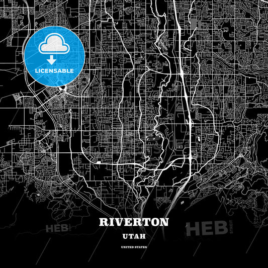 Riverton, Utah, USA map