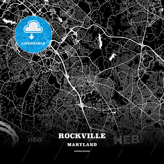 Rockville, Maryland, USA map