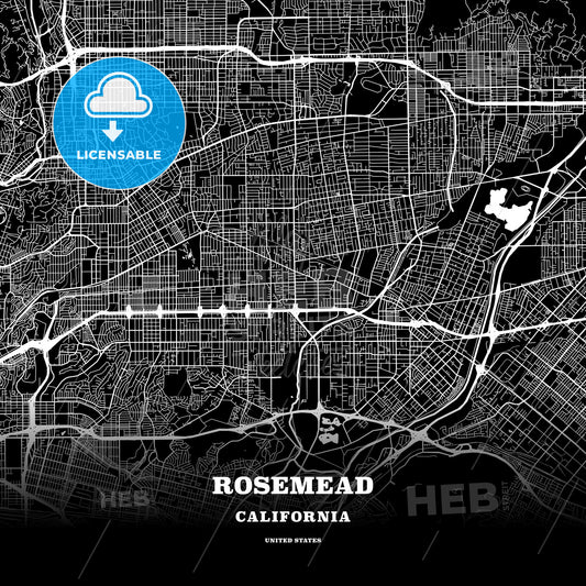 Rosemead, California, USA map