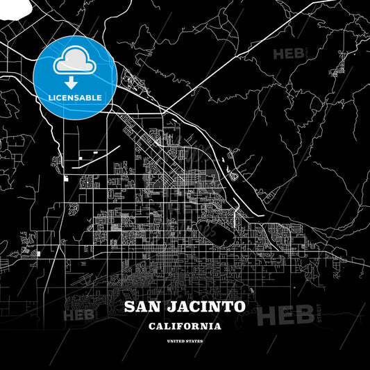 San Jacinto, California, USA map