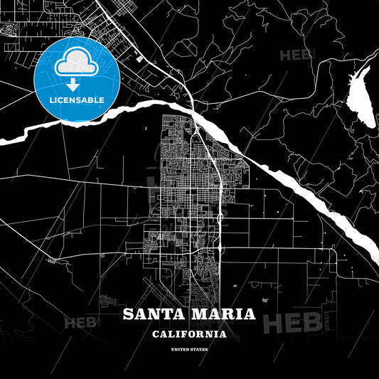 Santa Maria, California, USA map