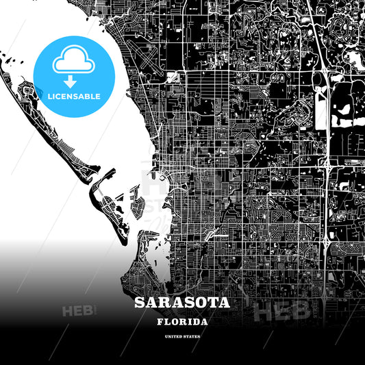 Sarasota, Florida, USA map