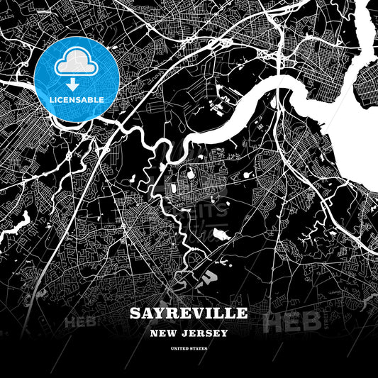 Sayreville, New Jersey, USA map
