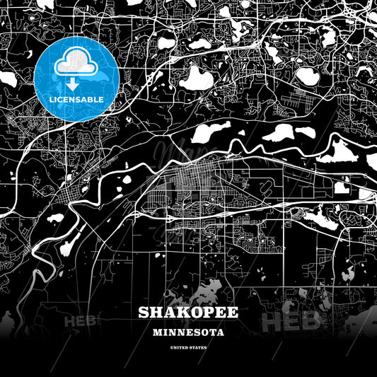 Shakopee, Minnesota, USA map