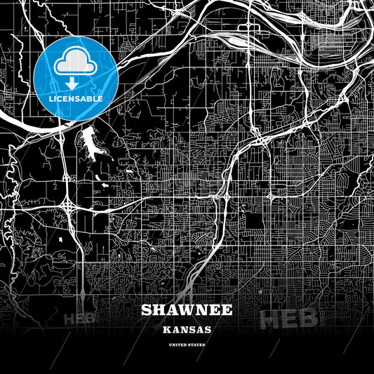 Shawnee, Kansas, USA map