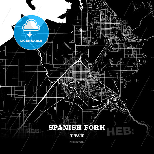 Spanish Fork, Utah, USA map