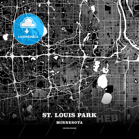St. Louis Park, Minnesota, USA map