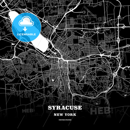 Syracuse, New York, USA map