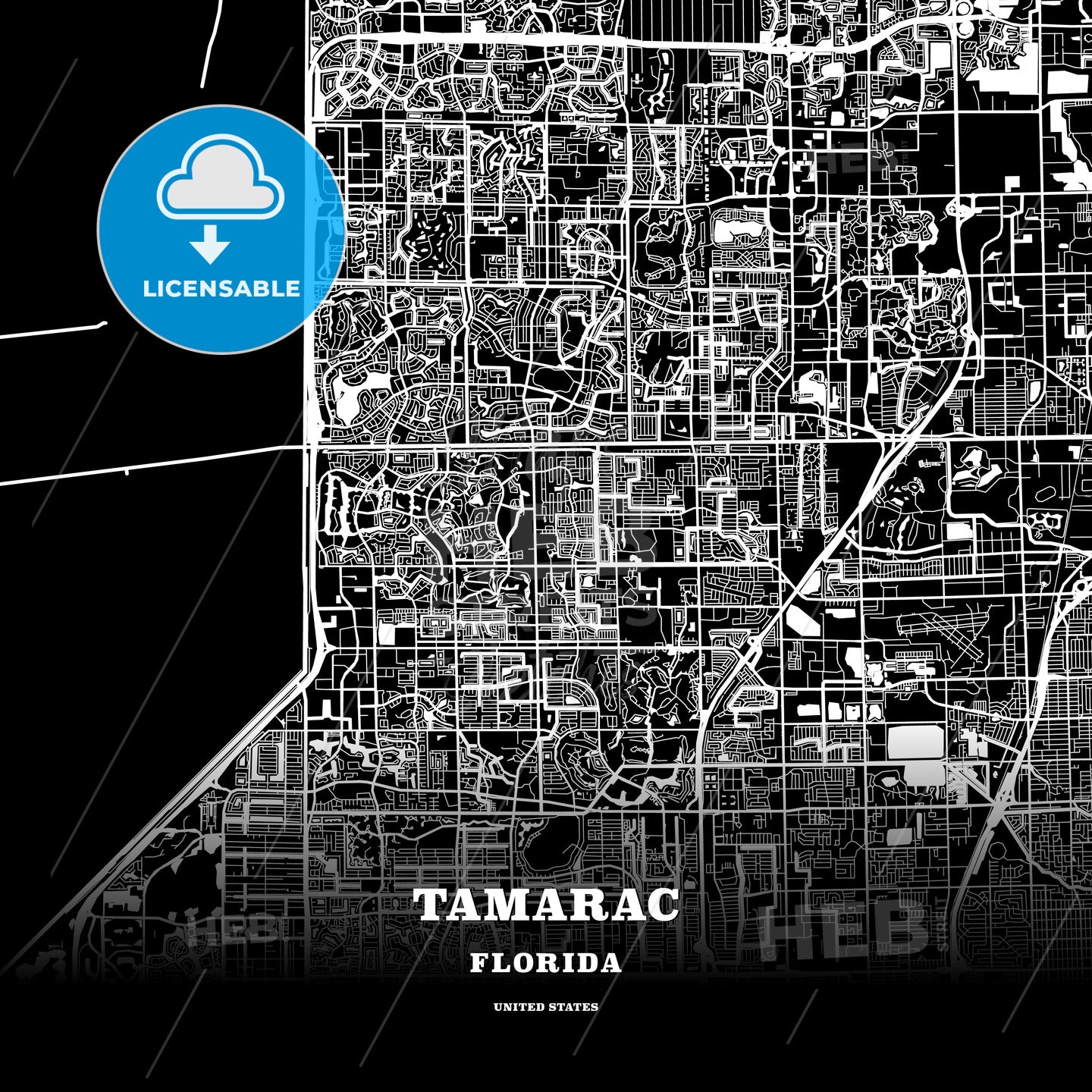 Tamarac, Florida, USA map