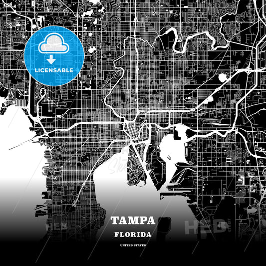 Tampa, Florida, USA map