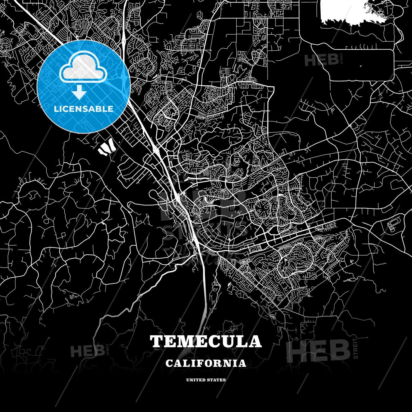 Temecula, California, USA map