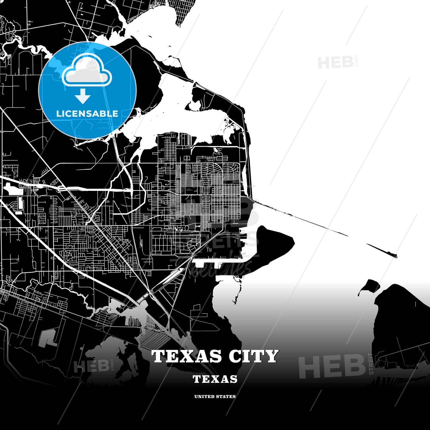 Texas City, Texas, USA map