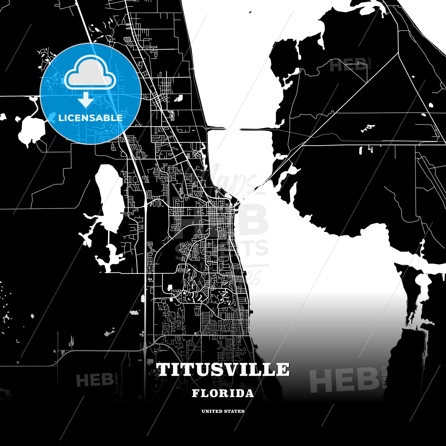 Titusville, Florida, USA map