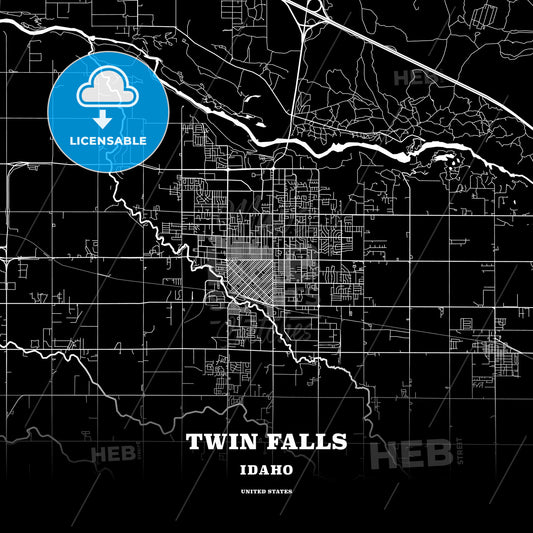 Twin Falls, Idaho, USA map