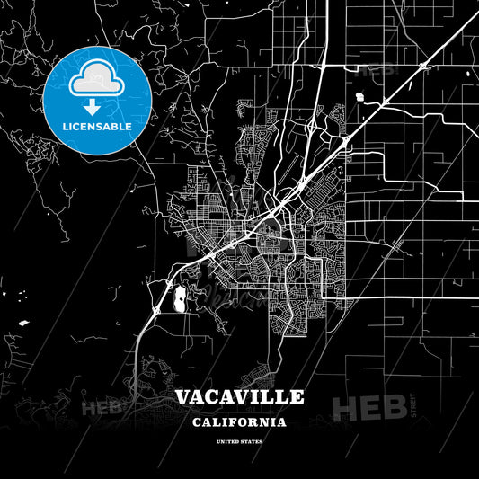 Vacaville, California, USA map