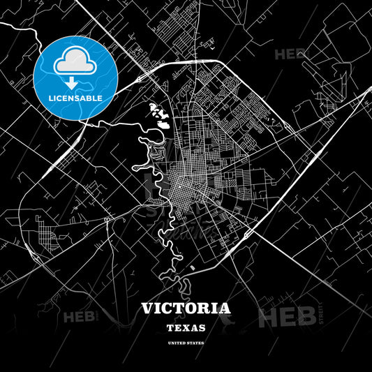 Victoria, Texas, USA map