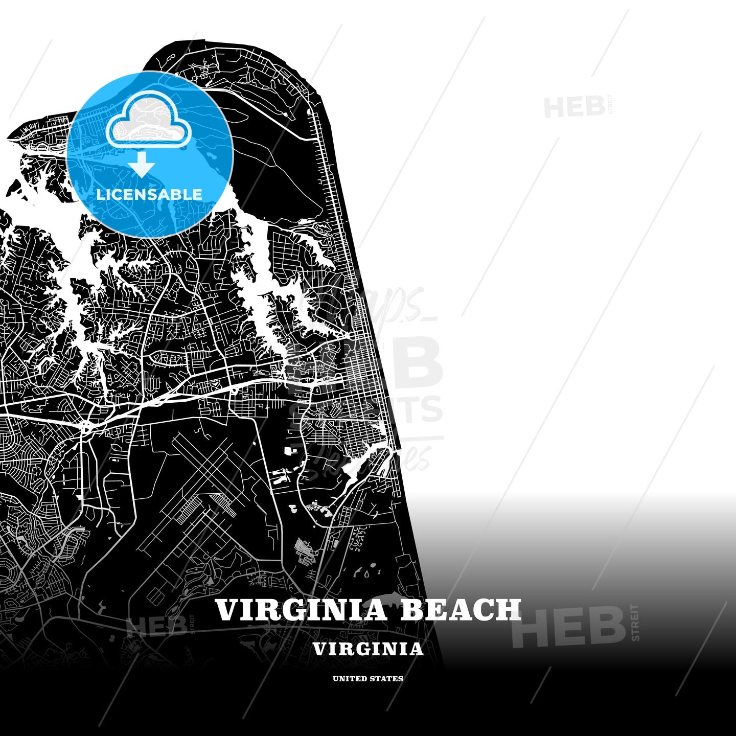 Virginia Beach, Virginia, USA map