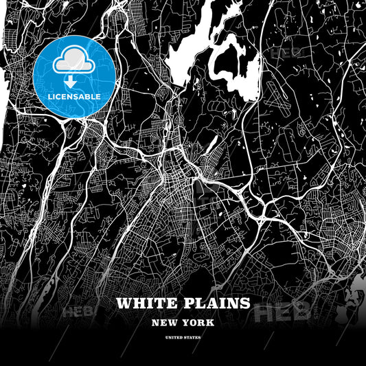 White Plains, New York, USA map