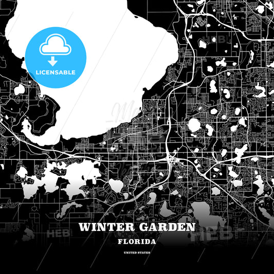 Winter Garden, Florida, USA map