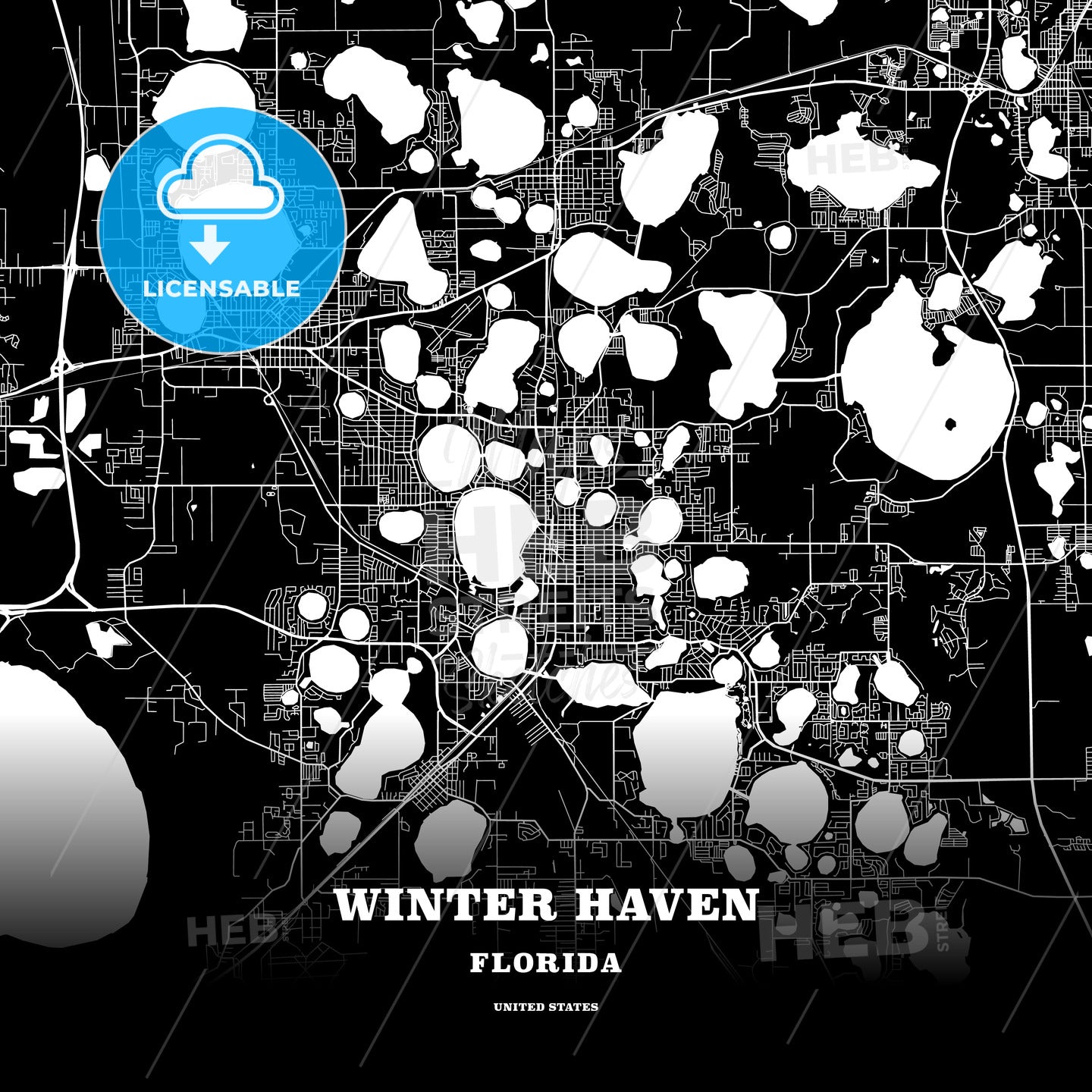 Winter Haven, Florida, USA map