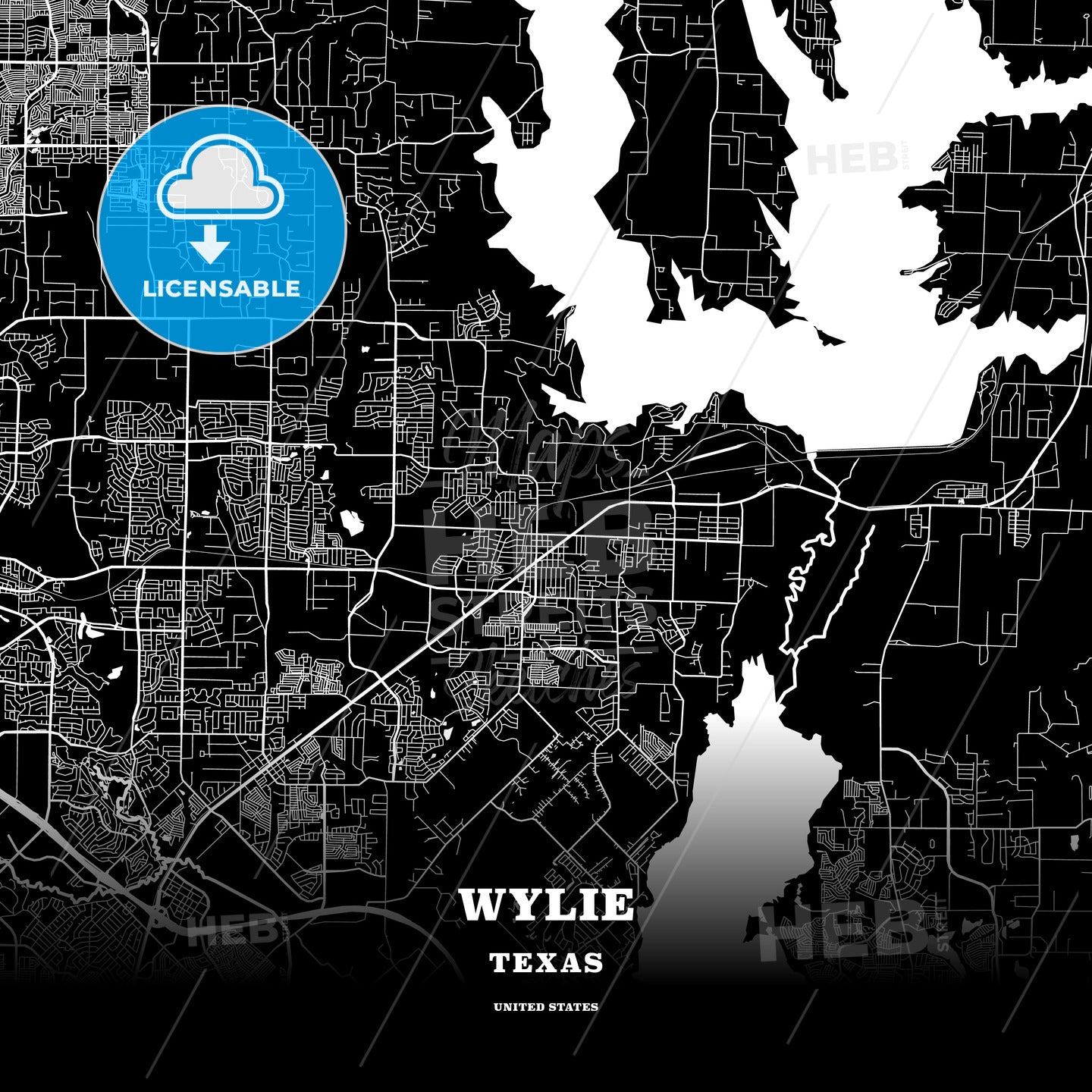 Wylie, Texas, USA map