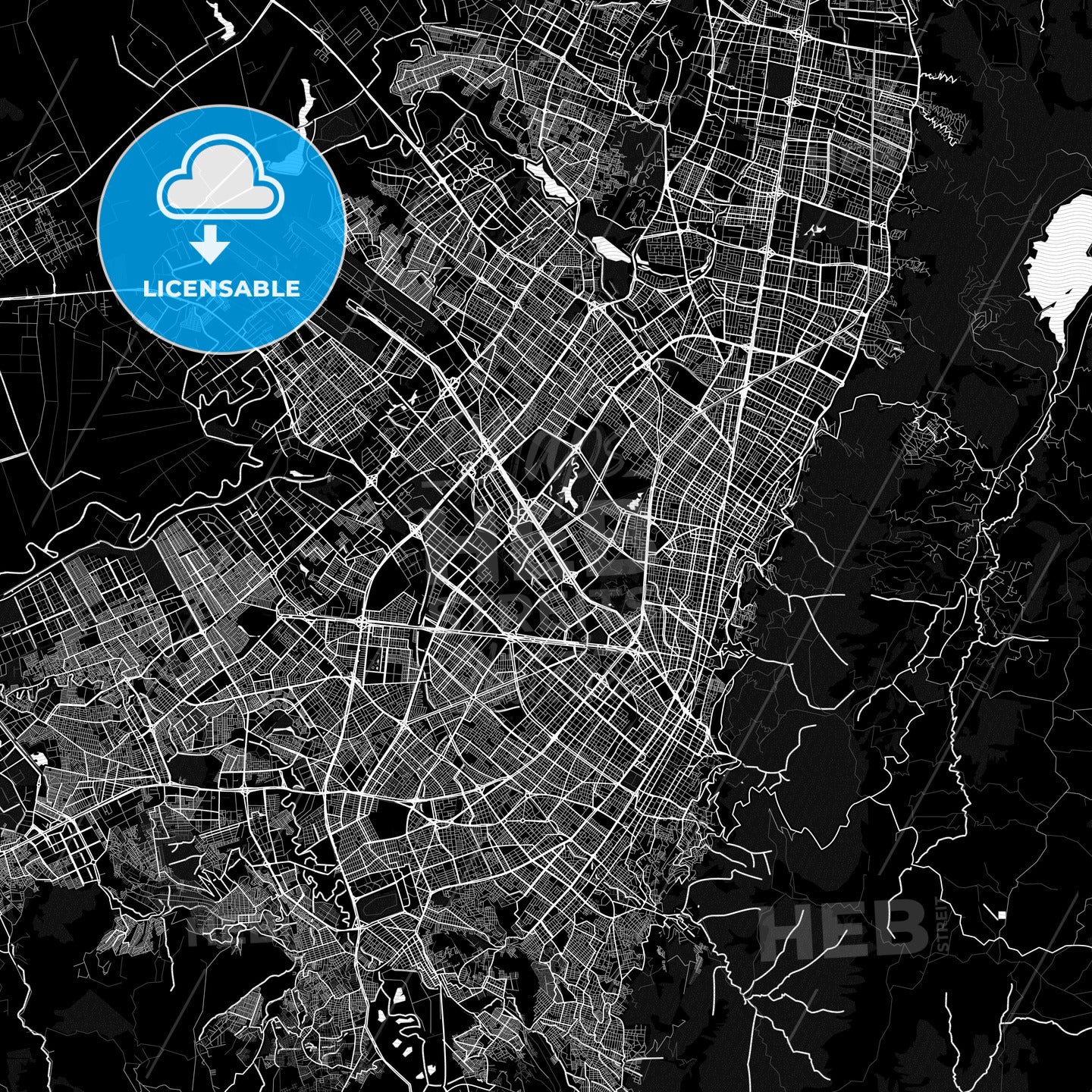 Bogota, Colombia PDF map