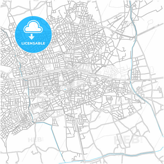 Bolu, Bolu, Turkey, city map with high quality roads.