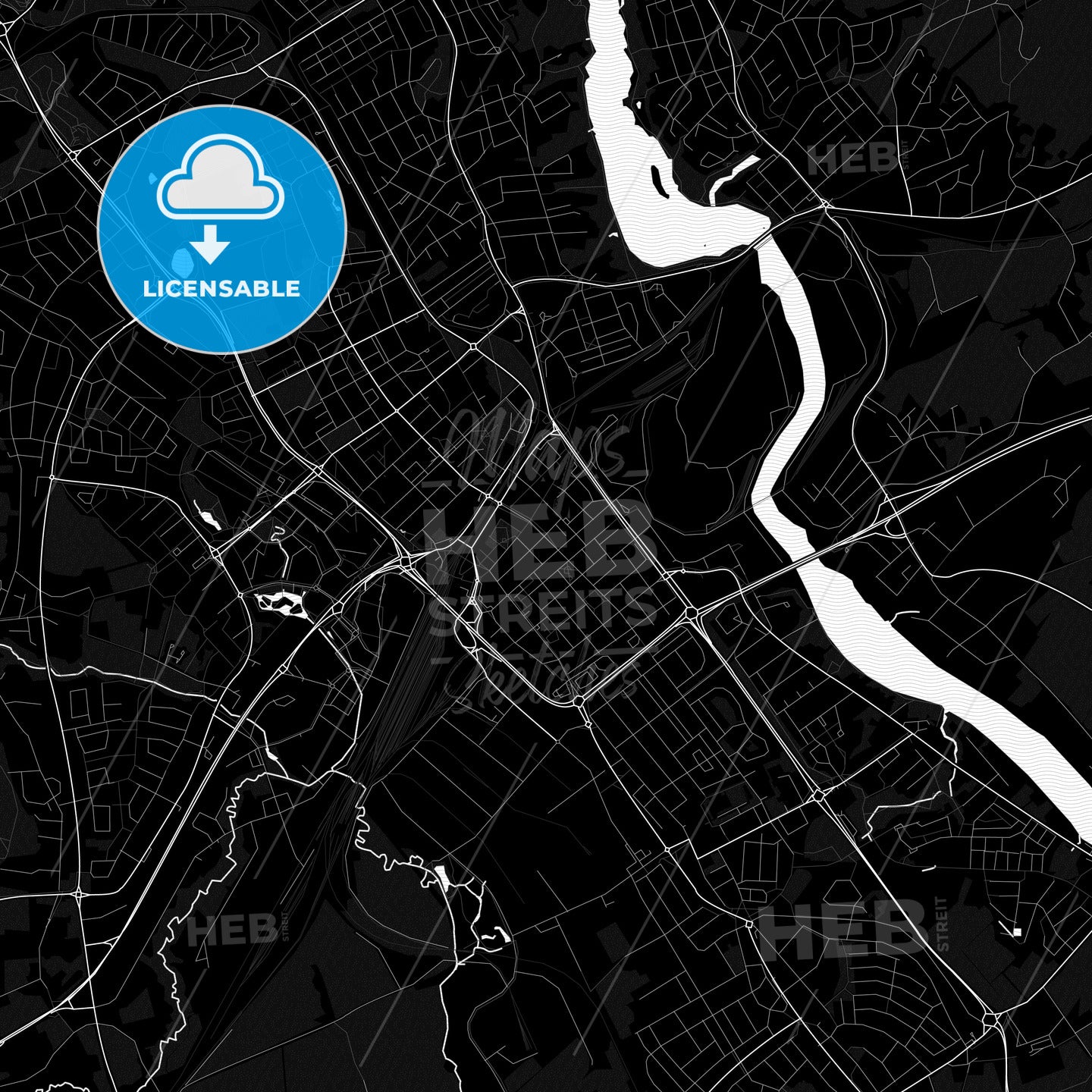 Borlänge, Sweden PDF map