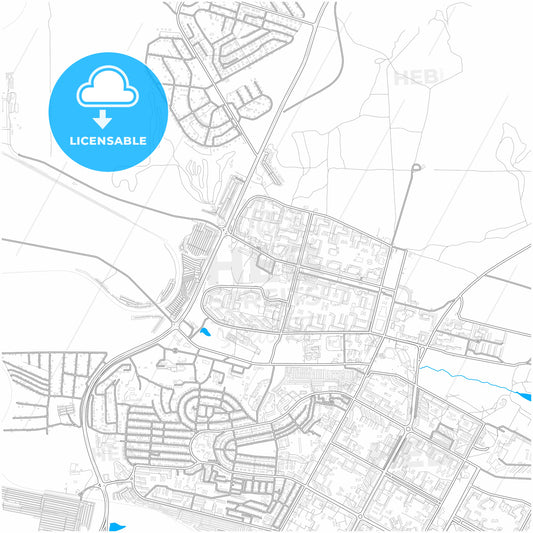 Bratsk, Irkutsk Oblast, Russia, city map with high quality roads.