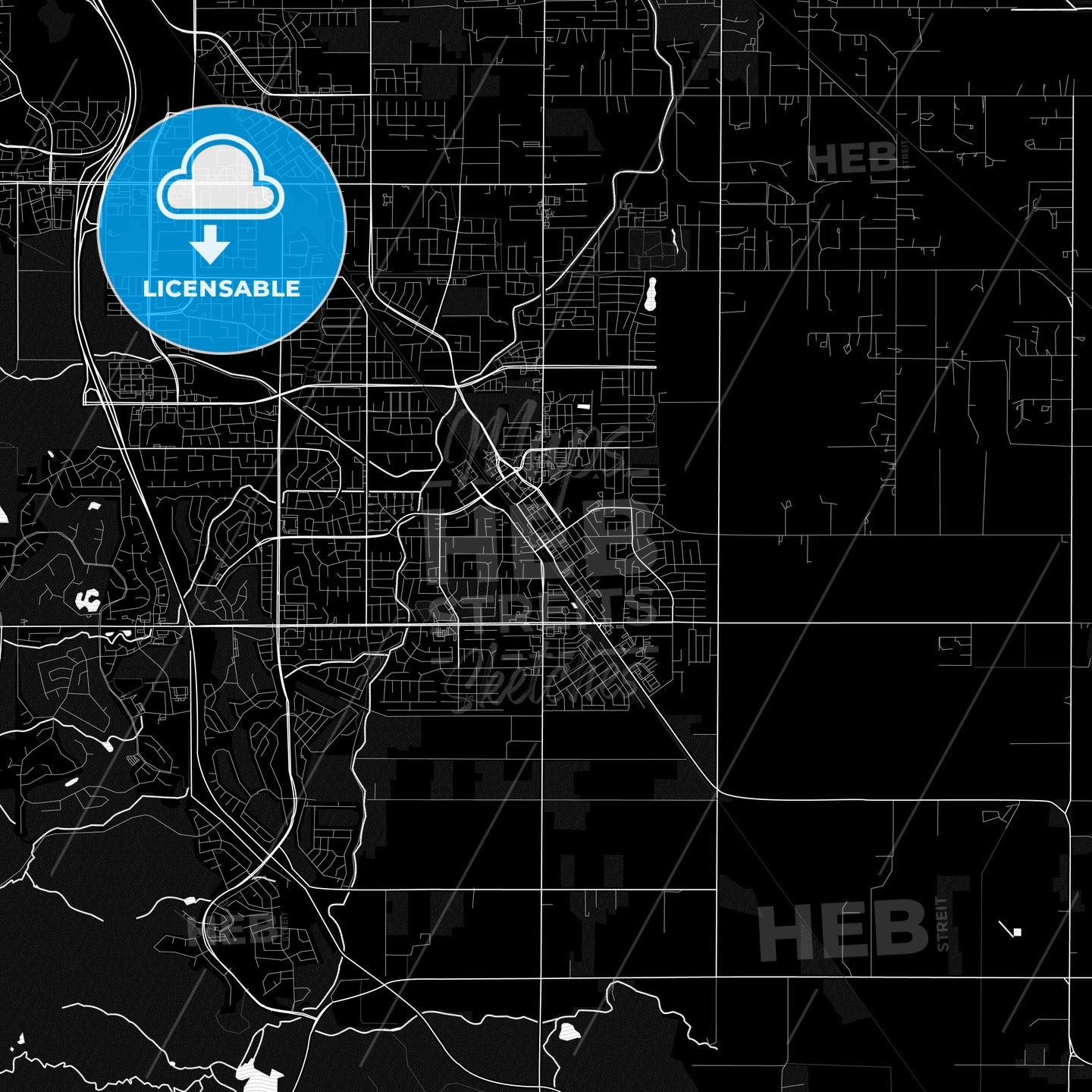 Brentwood, California, United States, PDF map