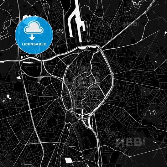 Bruges, Belgium PDF map