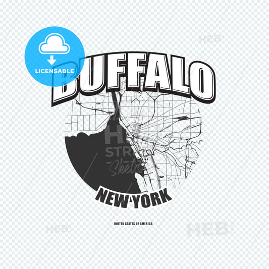Buffalo, New York, logo artwork – instant download