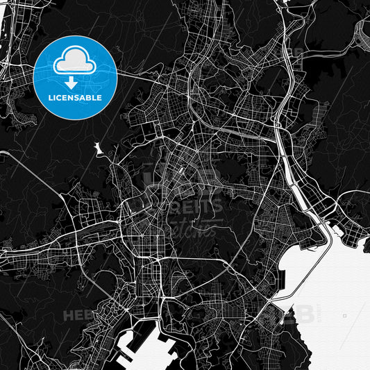 Busan, South Korea PDF map