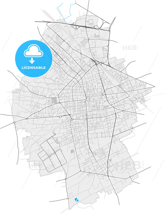 Busto Arsizio, Lombardy, Italy, high quality vector map