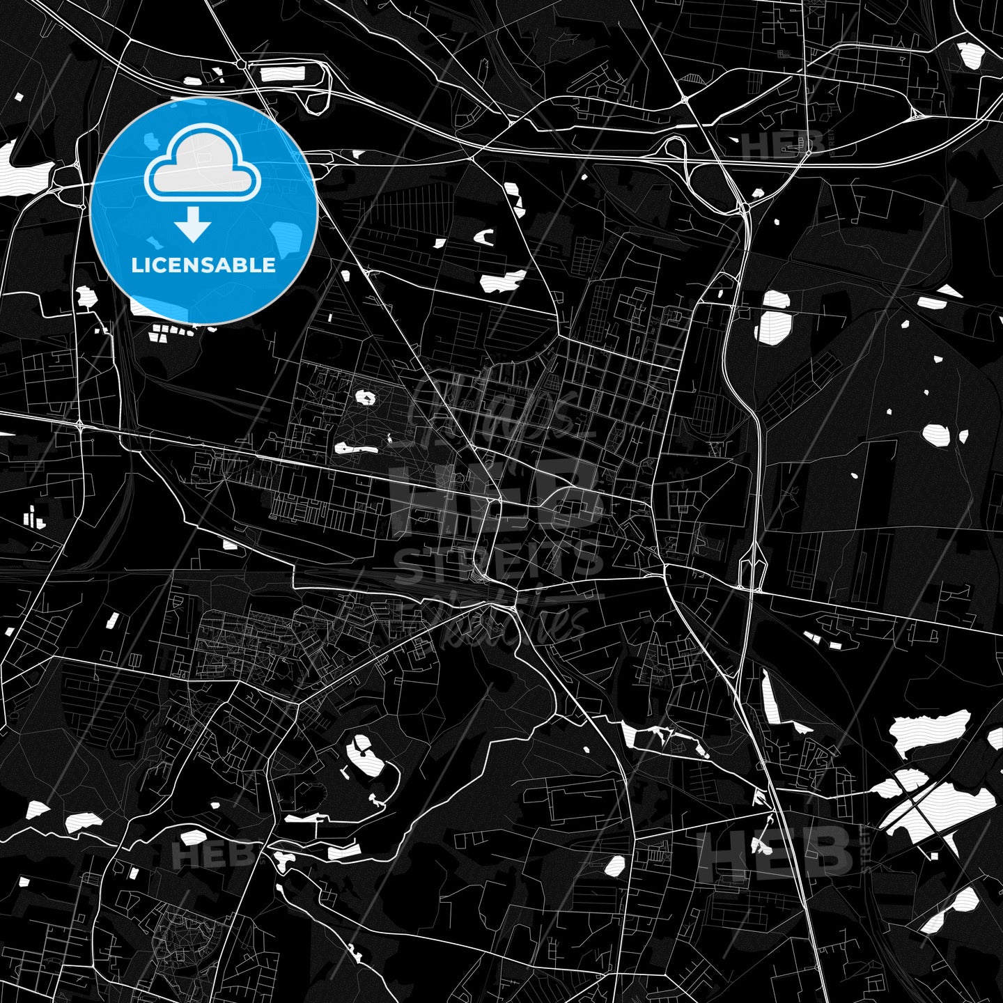 Bytom, Poland PDF map