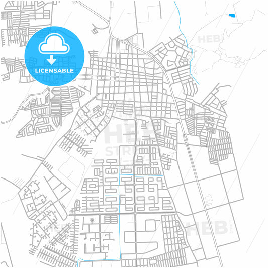 Cagua, Venezuela, city map with high quality roads.